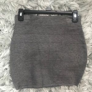 Grey Mini skirt